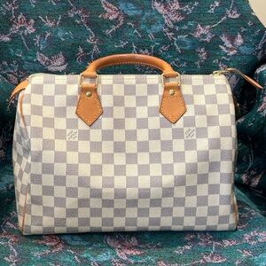 Louis Vuitton Speedy 30 Damier Azure
